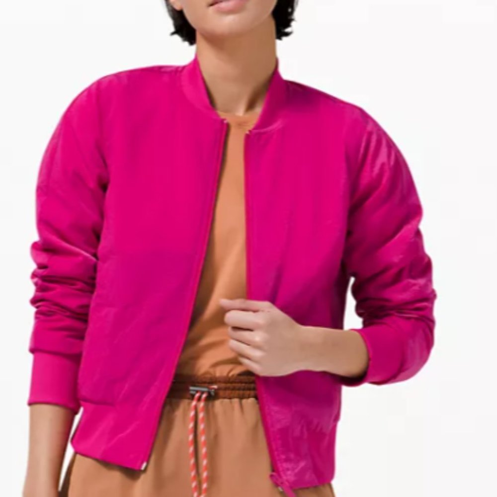 Lululemon Pink Bomber Reversible